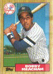 1987 Topps Baseball Cards      062      Bobby Meacham